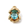 Brass Pave Cubic Zirconia Charms KK-C096-15G-02-1