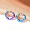 202 Stainless Steel Huggie Hoop Earrings EJEW-F111A-12mm-RC-2