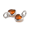 Brass Pave Cubic Zirconia Pendants KK-Z137-21P-3