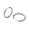 Tarnish Resistant 304 Stainless Steel Hoop Earrings LS-EJEW-P177-P-24-2