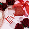 Christmas Themed PVC Treetop Heart Ornament with Spring AJEW-WH0070-63-3