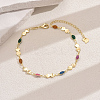 Fashionable Vintage Brass Colorful Enamel Ladies Anklets ME1794-3-1