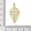 Real 18K Gold Plated Brass Micro Pave Cubic Zirconia Pendants KK-A209-04C-G-3