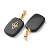 Natural Obsidian Pendants G-G461-07G-09-2