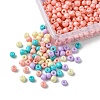 800Pcs 4 Styles Mixed Styles 8/0 Glass Round Seed Beads SEED-FS0001-18C-3