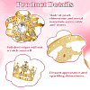 4Pcs 4 Styles Crown Zinc Alloy Cake Decoration AJEW-CP0008-84G-5
