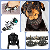 20Pcs Zinc Alloy Spikes Screwback Studs FIND-GF0008-53B-5