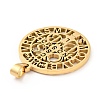 201 Stainless Steel Pendant STAS-E015-14G-3