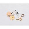 PVD Vacuum Plating 304 Stainless Steel Charms STAS-WH0016-04-RG01-1