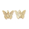 Brass Cubic Zirconia Pendants KK-G453-24G-1