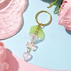 Bowknot & Heart Glass Pendant Decorations KEYC-JKC00691-03-3