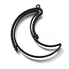 Alloy Open Back Bezel Pendants PALLOY-I223-04EB-1