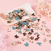 104Pcs Letter A~Z Alloy Enamel Pendant Charms JX170A-3