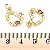 Brass Micro Pave Cubic Zirconia Pendants KK-P348-02A-G01-3