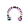 303 Stainless Steel Circular/Horseshoe Barbell Nose Rings WG86D19-13-1