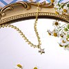 Star Brass Micro Pave Cubic Zirconia Pendant Necklaces NJEW-PH01391-5