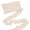 3 Yards Cotton Flower Embroidery Pleated Lace Ribbon OCOR-MA0001-14A-1