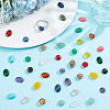 40Pcs 20 Styles Mixed Gemstone Cabochons G-HY0001-54-5