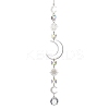Glass Teardrop Window Hanging Suncatchers HJEW-JM04517-2