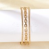 304 Stainless Steel Hollow Cuff Bangles for Women BJEW-B120-06G-02-2