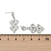 Brass Teardrop Dangle Stud Earrings EJEW-M066-03P-5