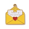 Christmas Themes 304 Stainless Steel Enamel Pendants STAS-K312-04M-G-1