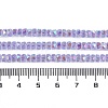 Electroplate Glass Beads Strands GLAA-Q105-03A-4