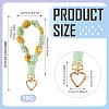 Cotton Braided Flower Pendant Decorations AJEW-TAC0030-032G-05-3