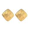 304 Stainless Steel Square Stud Earrings for Women EJEW-U022-10G-1