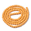 Opaque Solid Color Glass Beads Strands EGLA-A034-P2mm-D21-2
