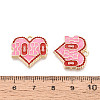 Valentine's Day Alloy Enamel Pendants ENAM-T024-17A-G-3