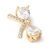 Brass Micro Pave Cubic Zirconia Pendants KK-A253-05G-2