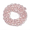 Transparent Electroplate Glass Beads Strands EGLA-N013-T10mm-B18-2