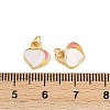 Brass Enamel Charms KK-H078-16G-3
