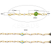 Glass Pearl & Flower Beaded Chains CHC-CJ0001-69-2