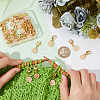 36Pcs 36 Style Alloy Enamel Pendant Stitch Markers HJEW-NB00037-3