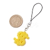Glass Beaded Dollar Sign Pendant Decorations HJEW-MZ00149-3