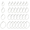 32Pcs 4 Styles Iron Huggie Hoop Earring Findings IFIN-FS0001-49B-1