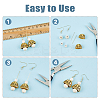 32Pcs 4 Colors Tibetan Style Alloy Bead Cones FIND-DC0003-96-6