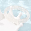 Dyed & Heated  Natural White Jade Beaded Stretch Bracelets for Unisex G-K303-02N-3