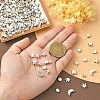 200Pcs 10 Styles Tibetan Style Alloy Beads TIBEB-CJ0001-25-6