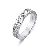 S925 Silver Ice Ring Simple Luxury Design Couple Rings UR9456-1-1