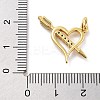 Rack Plating Brass Micro Pave Cubic Zirconia Pendants KK-Z071-88G-02-3
