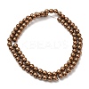 Electroplate Synthetic Magnetic Hematite Beads Strands G-E602-01A-2