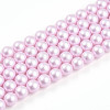 Baking Paint Pearlized Glass Pearl Bead Strands HY-N002-5mm-C03-2