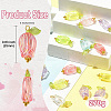 200Pcs Transparent ABS Plastic Pendants PALLOY-CJ00120-2