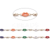 Colorful Enamel Lip Link Chains CHC-R135-05G-2