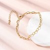 Brass Cable Chain Bracelet for Women BJEW-A065-10G-1