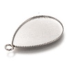 Non-Tarnish 304 Stainless Steel Pendant Cabochon Settings STAS-I176-06B-3