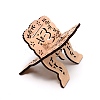 Wooden Lesser Bairam Book Stand Holder for Koran ODIS-WH0025-41B-1